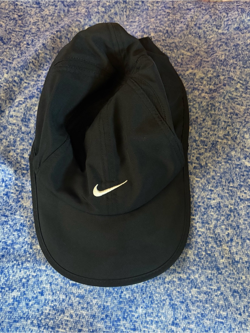 Nike Black Cap with White Swoosh